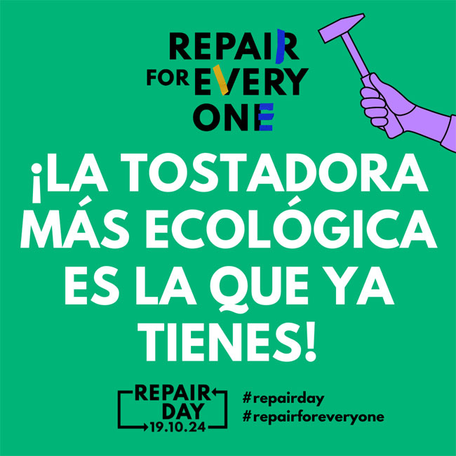 Cartel Día Mundial de la Reparación 2024